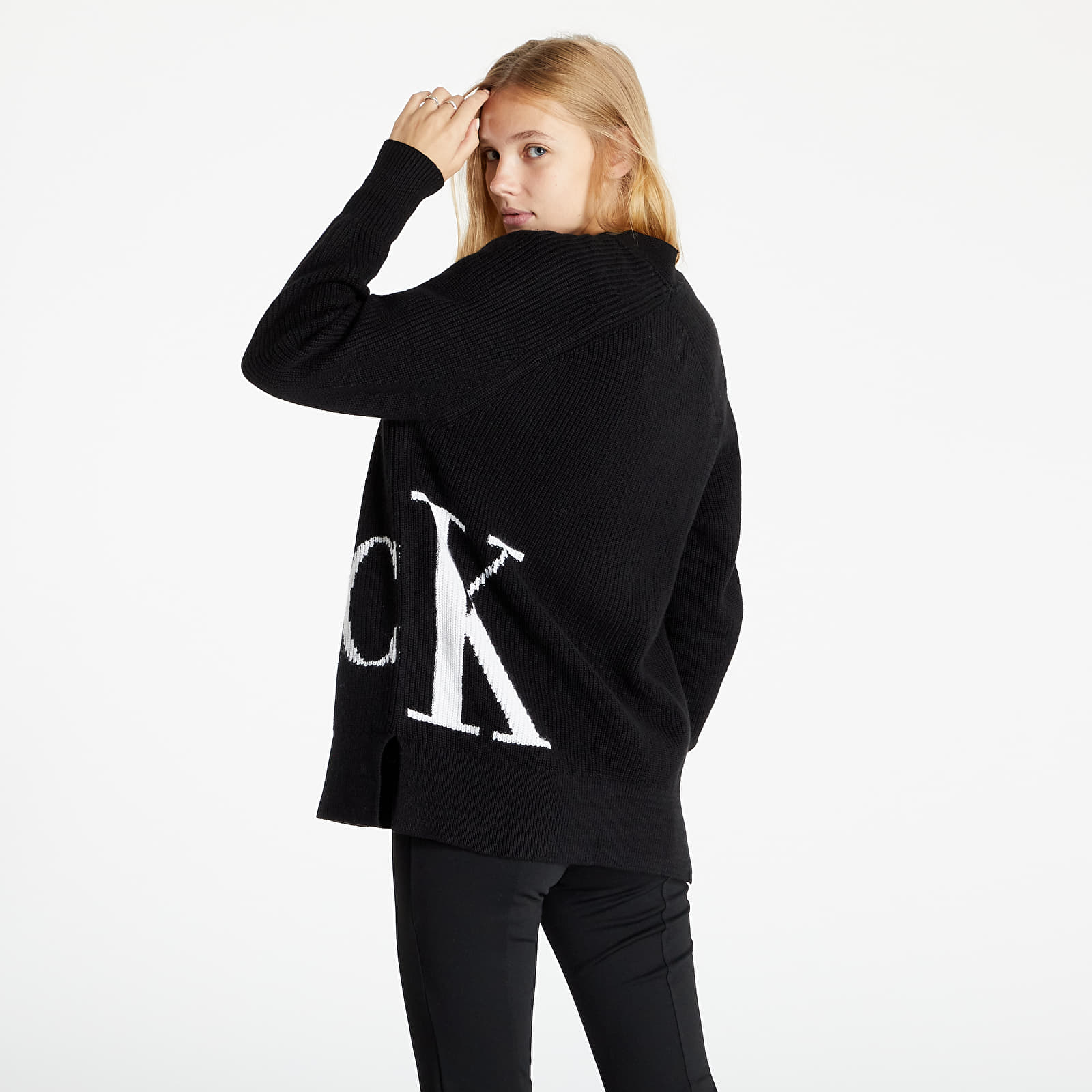 Суичъри и пуловери Calvin Klein Jeans Ck Cardigan Ck Black 975820