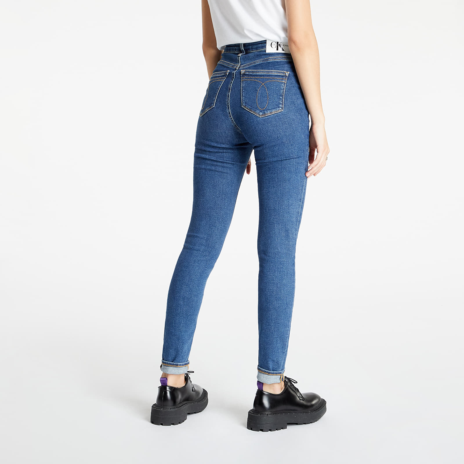 Дънки и панталони Calvin Klein Jeans High Rise Skinny Denim Medium 976252