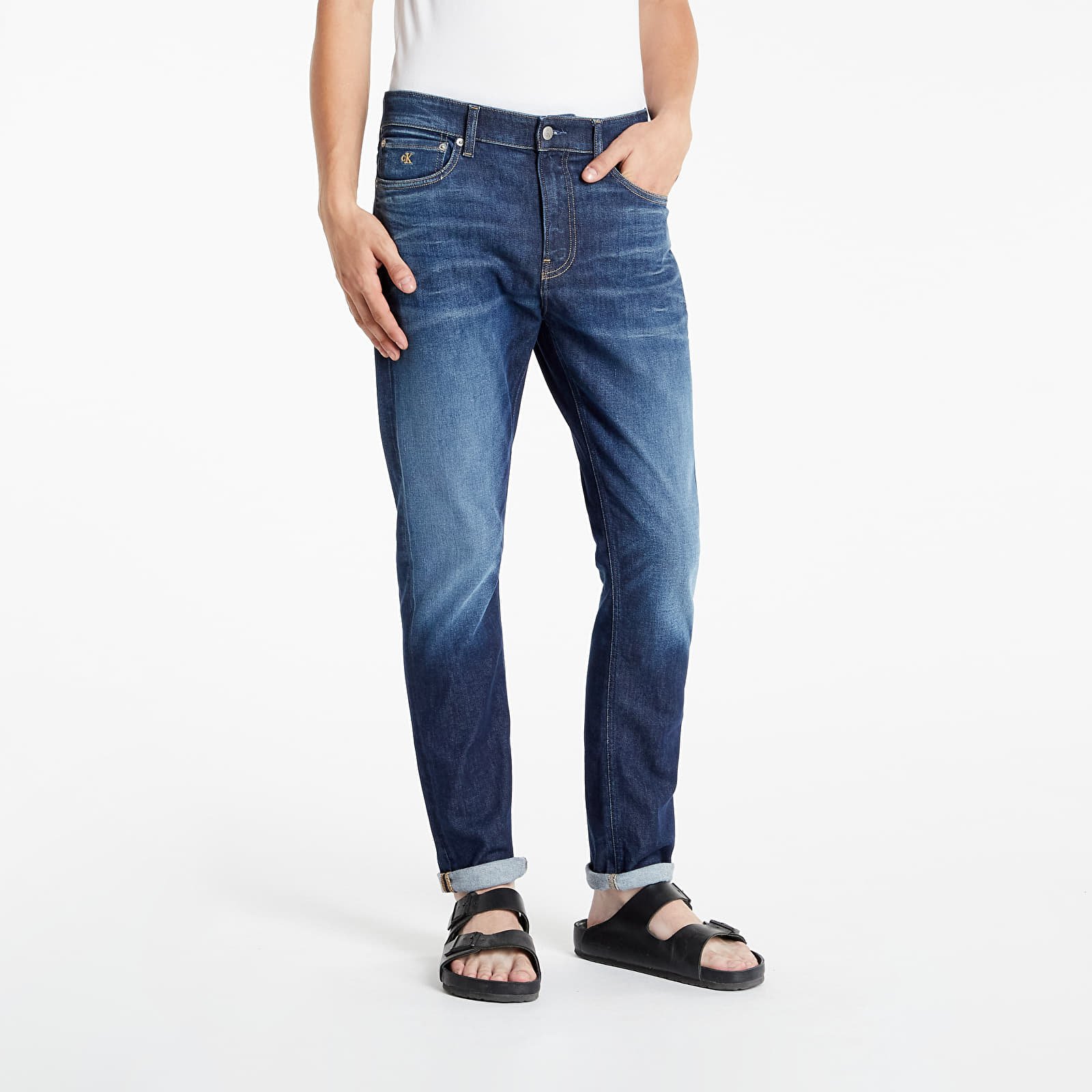 Дънки и панталони Calvin Klein Jeans Slim Taper Denim Dark 976780