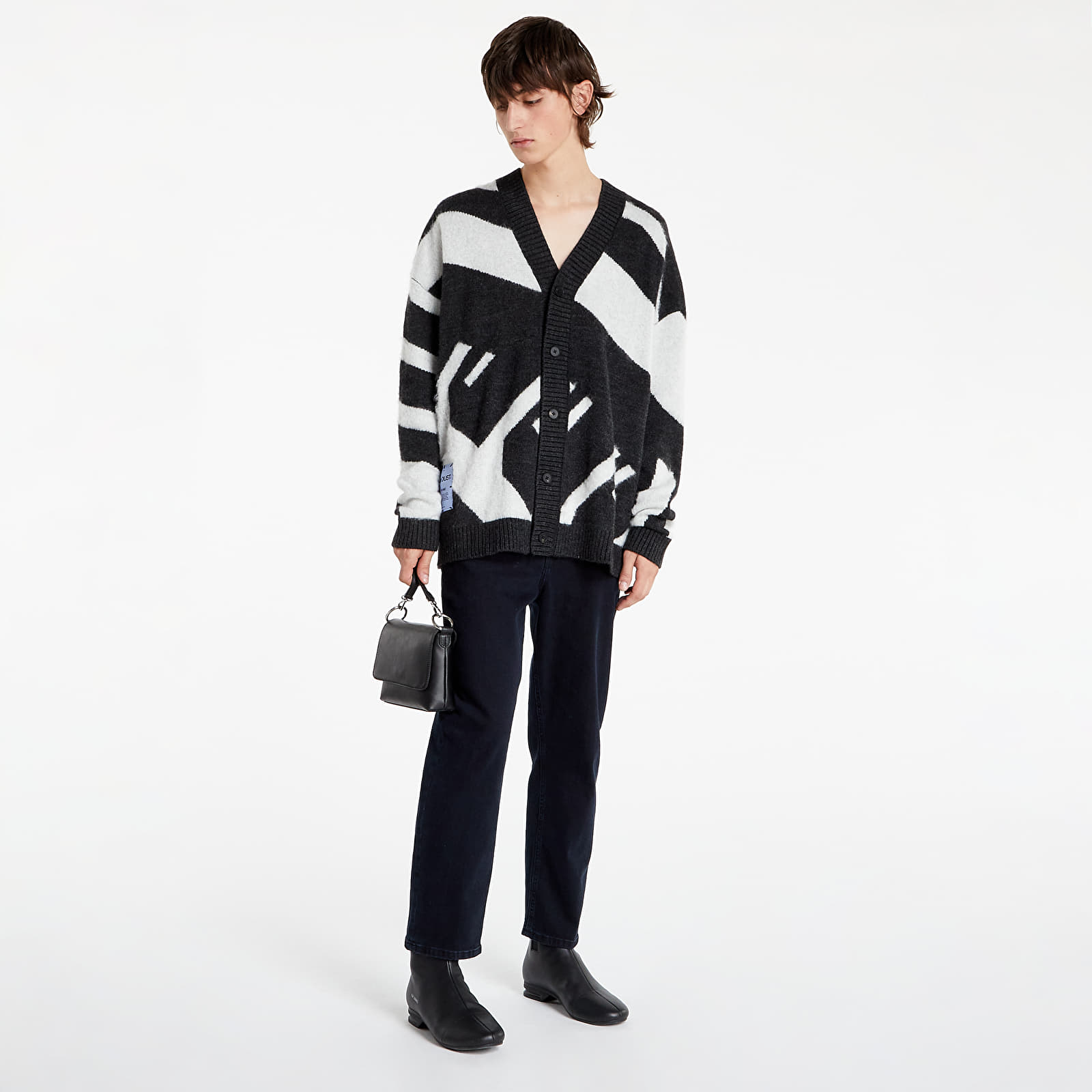 Суичъри и пуловери McQ In8 Dazzle Cardigan Black / White 978625