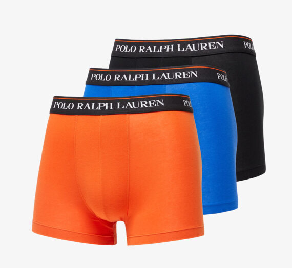 Боксерки Ralph Lauren Stretch Cotton Boxer 3-pack Black/ Orange/ Blue 980200