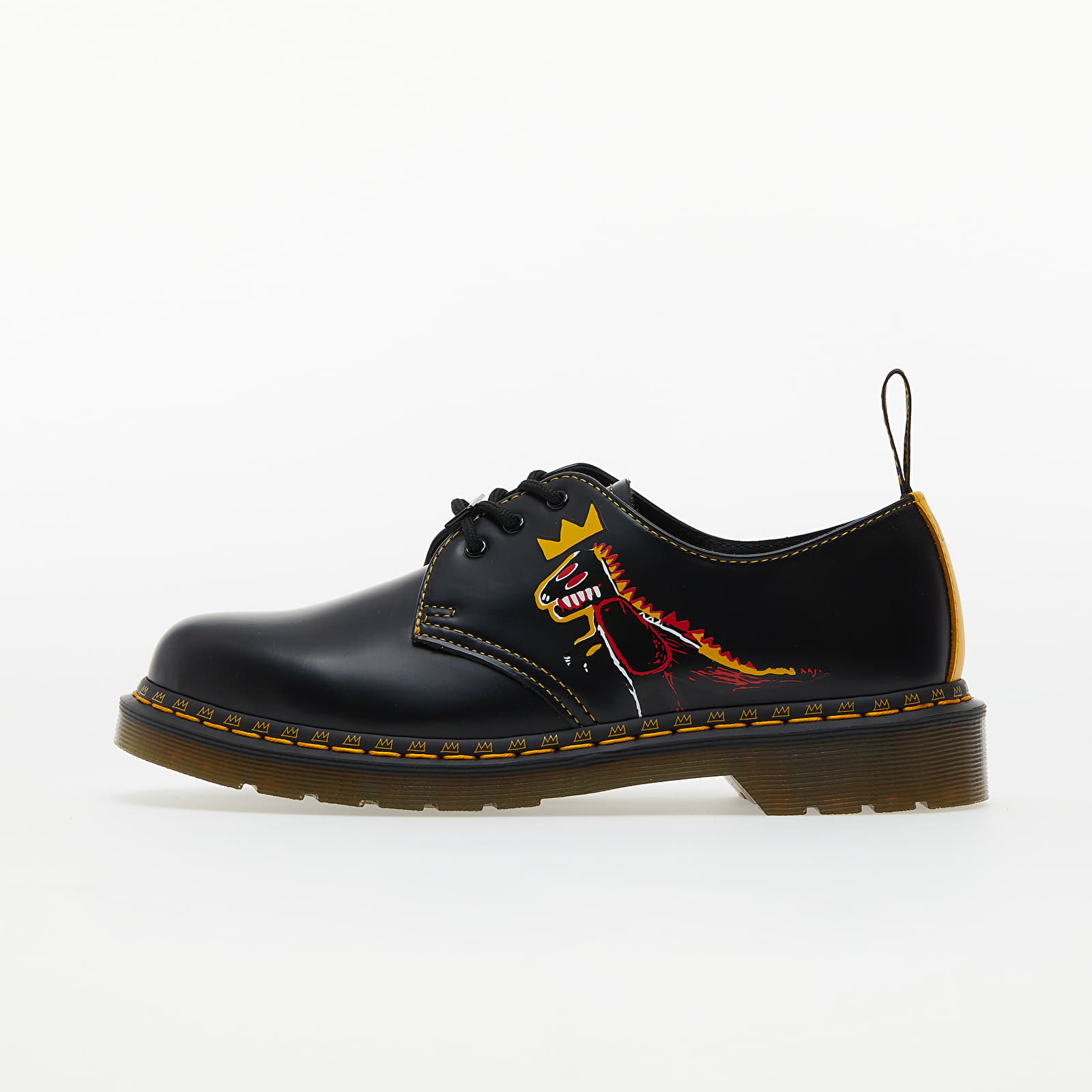 Мъжки кецове и обувки Dr. Martens x Jean-Michel Basquiat 1461 Black + DMS Yellow 988747