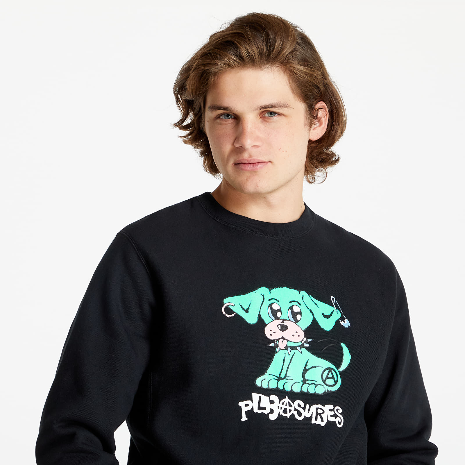 Суичъри и пуловери PLEASURES Ruff Premium Crewneck Black 989158