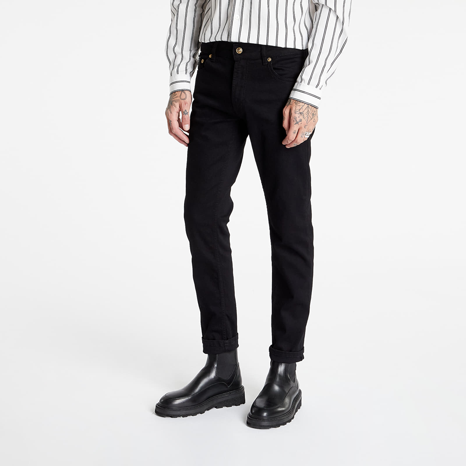 Дънки и панталони Versace Jeans Couture 5 Tasche Black 994183