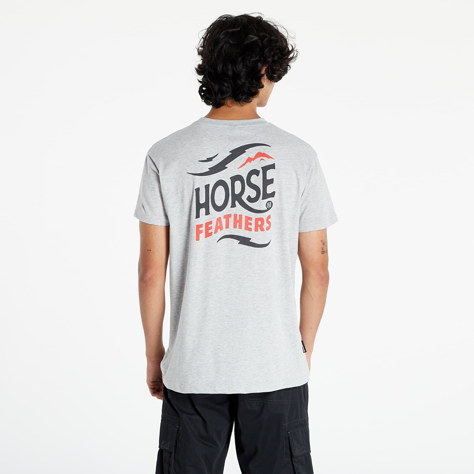 Тениски Horsefeathers Crest T-Shirt Ash 1072669
