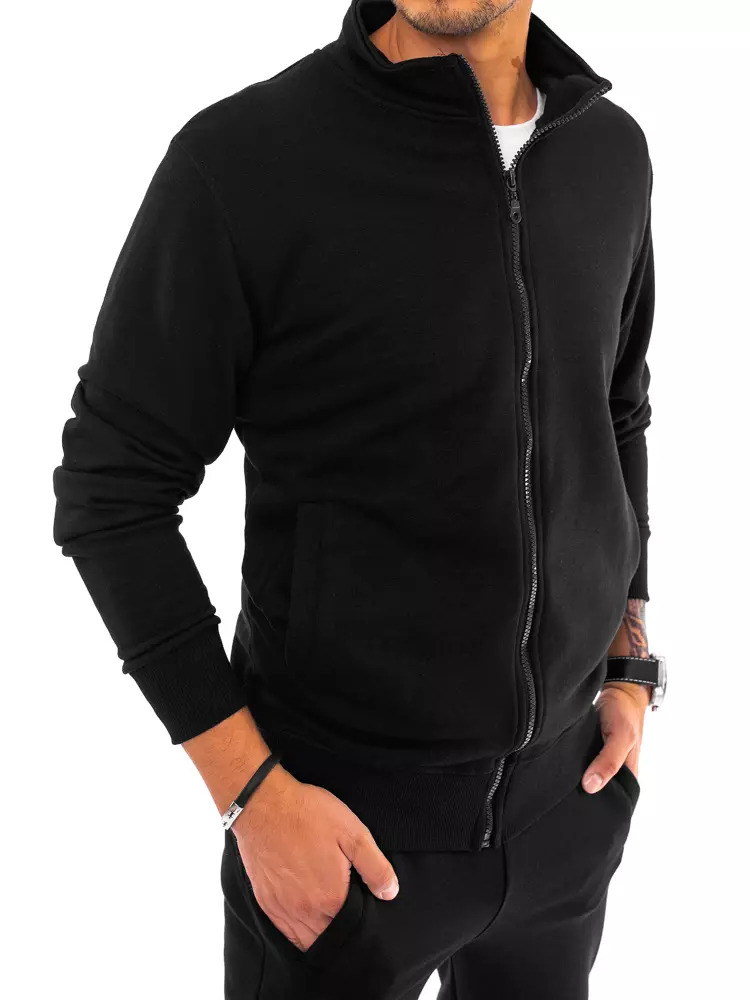 Мъже  Мъжко облекло  Суичъри  Суичъри с цип Black Dstreet BX5029 men’s zipped sweatshirt 1650001-8473100