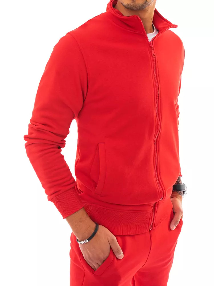Мъже  Мъжко облекло  Суичъри  Суичъри с цип Red men’s sweatshirt Dstreet BX5030 1650216-8473640