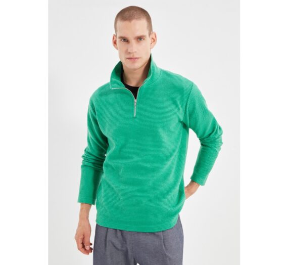 Мъже  Мъжко облекло  Суичъри  Суичъри с цип Men’s sweatshirt Trendyol Textured 1674831-8561538