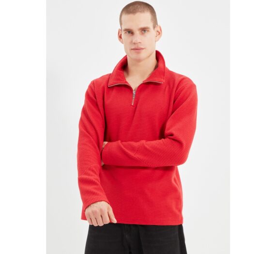 Мъже  Мъжко облекло  Суичъри  Суичъри с цип Men’s sweatshirt Trendyol Textured 1691297-8626473