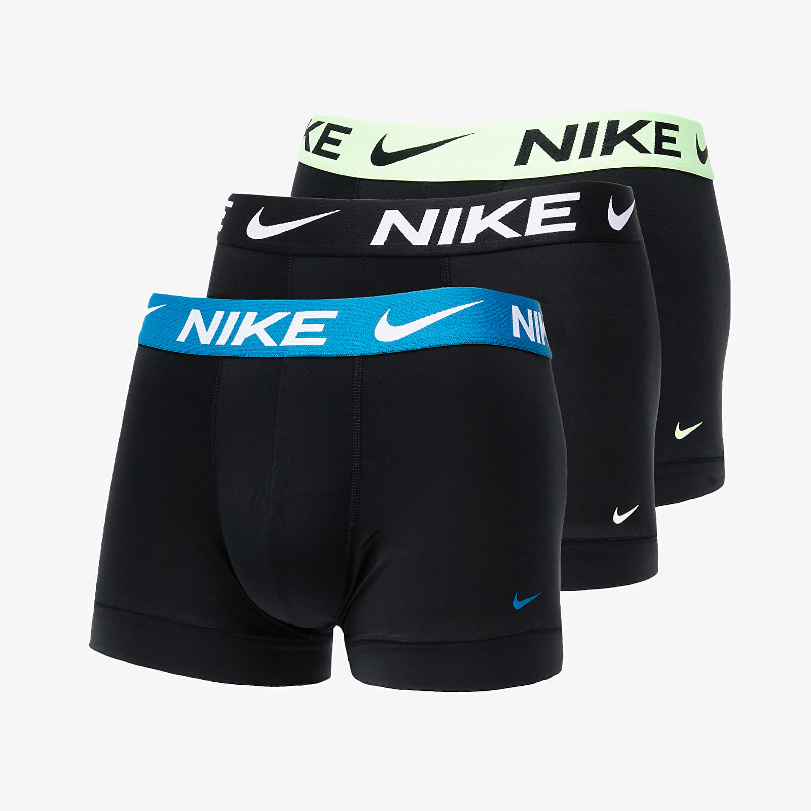 Мъжко бельо Nike Trunk 3 Pack Black W. Green/ Lime /Black 849778