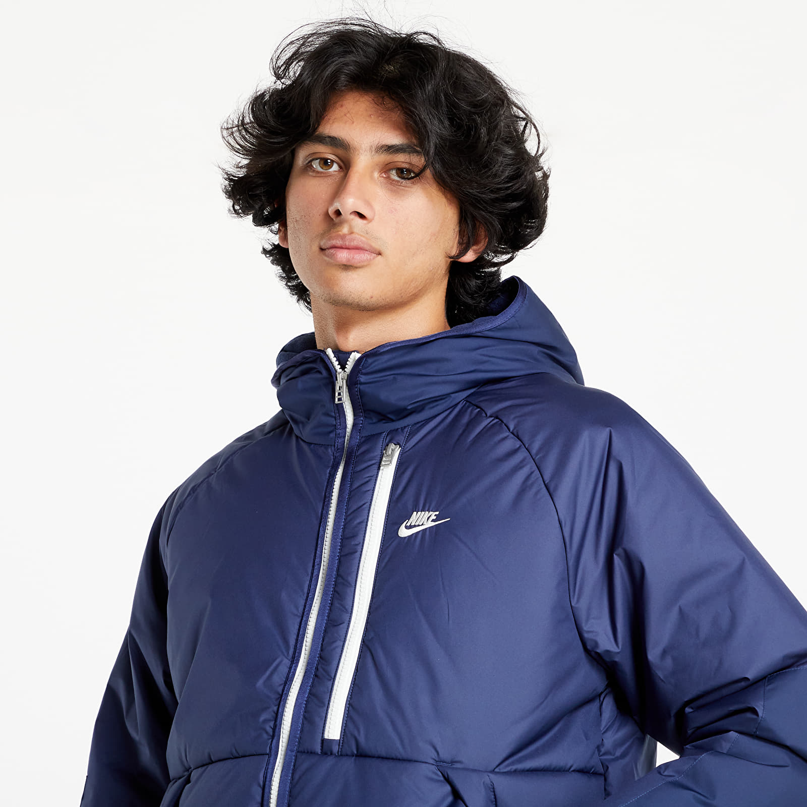Якета и палта Nike Sportswear Therma-FIT Legacy M Hooded Jacket Midnight Navy/ Midnight Navy/ Sail 867850