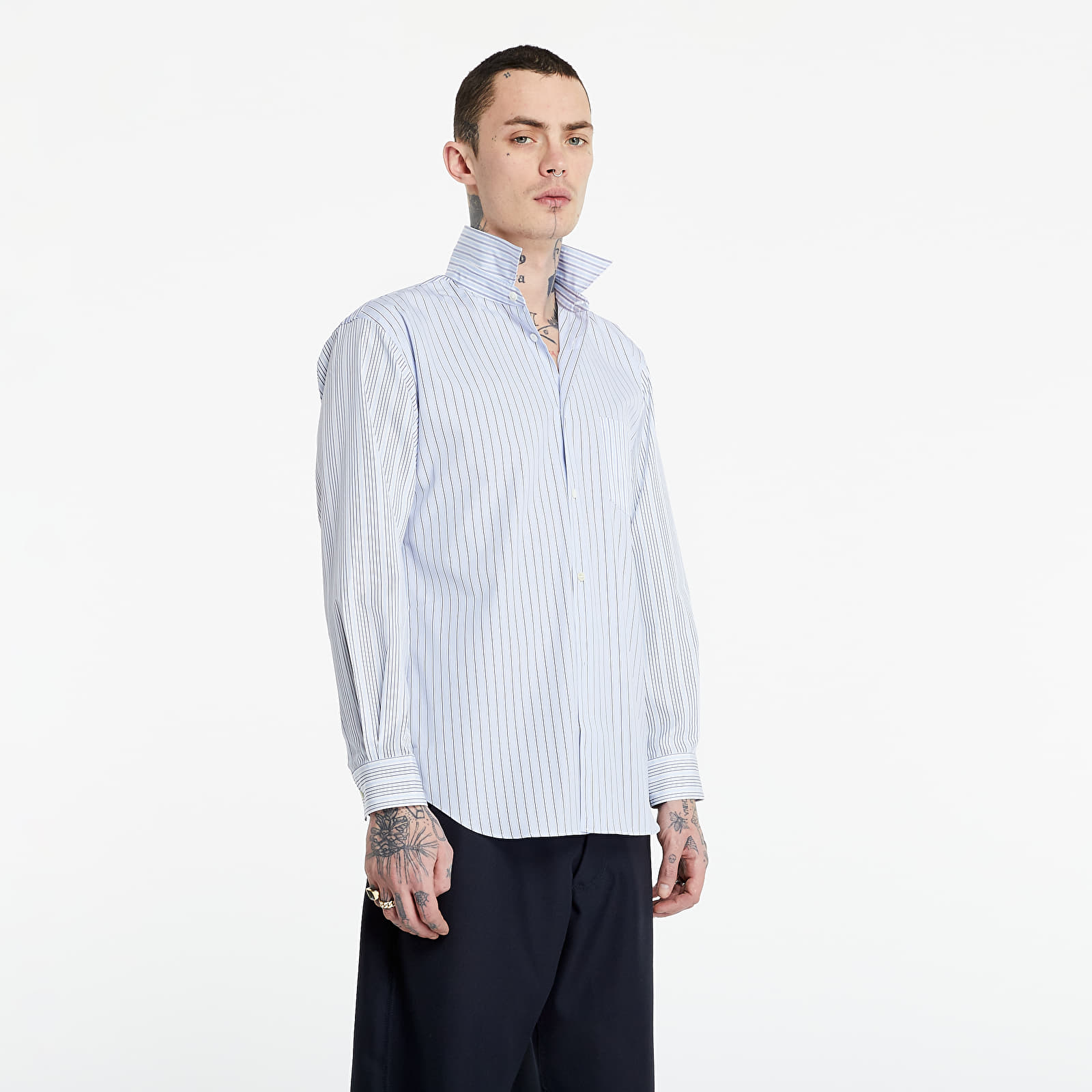 Ризи Comme des Garçons SHIRT Shirt Blue/ White 708868