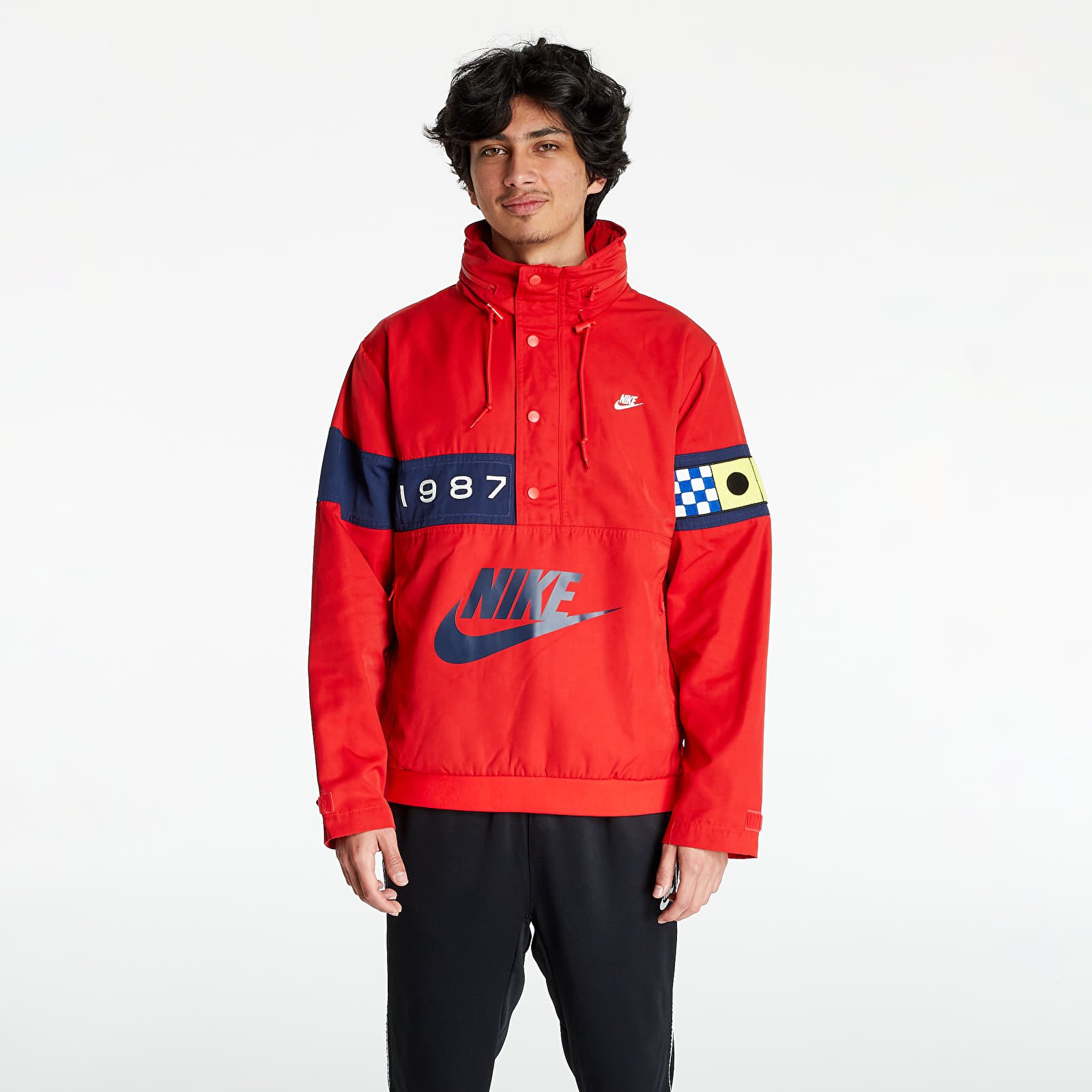 Якета Nike Sportswear Men’s Walliwaw Woven Jacket University Red/ Midnight Navy/ Sail 783355