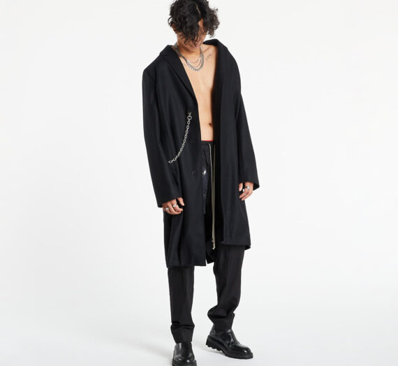 Якета и палта McQ Ic0 Wool Coat Darkest Black 972562