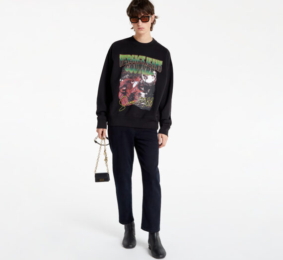 Суичъри и пуловери Versace Jeans Couture Felpe Serigrafiche Black 994171