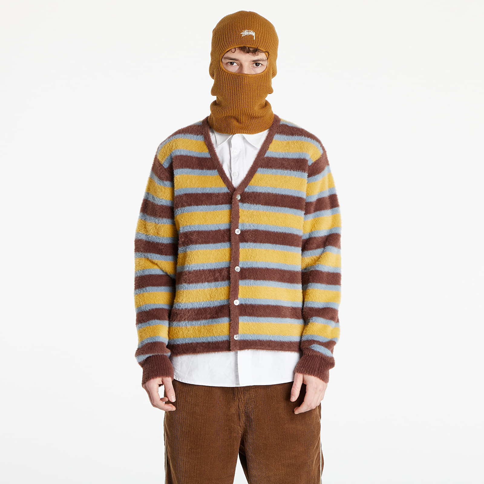 Суичъри и пуловери Stüssy Horizontal Stripe Cardigan Brown 1197631