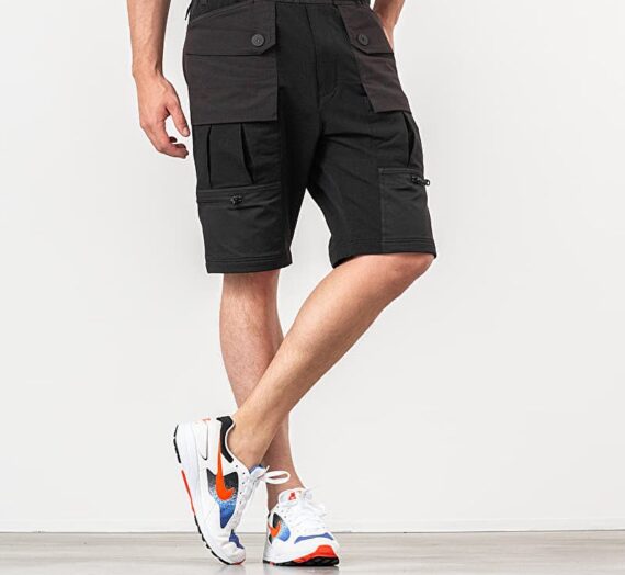 Къси панталони White Mountaineering Contrasted Easy Short Pants Black 275194