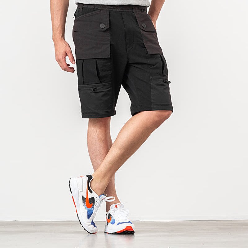 Къси панталони White Mountaineering Contrasted Easy Short Pants Black 275194