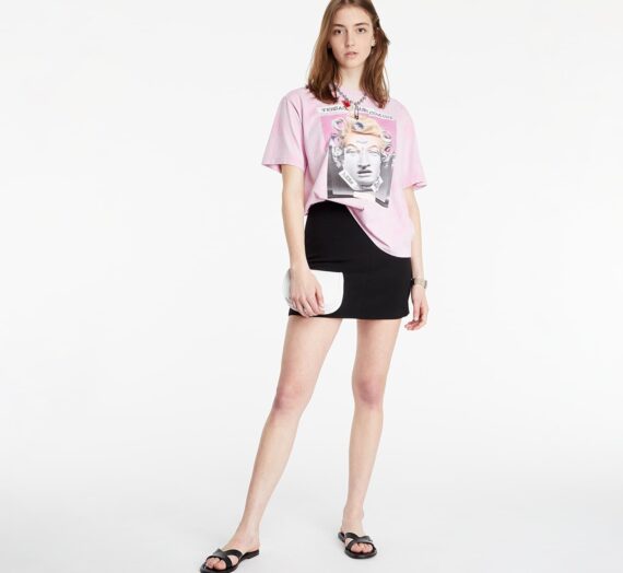 Тениски Versace Jeans Couture W Reilly T-Shirt Pink 741712