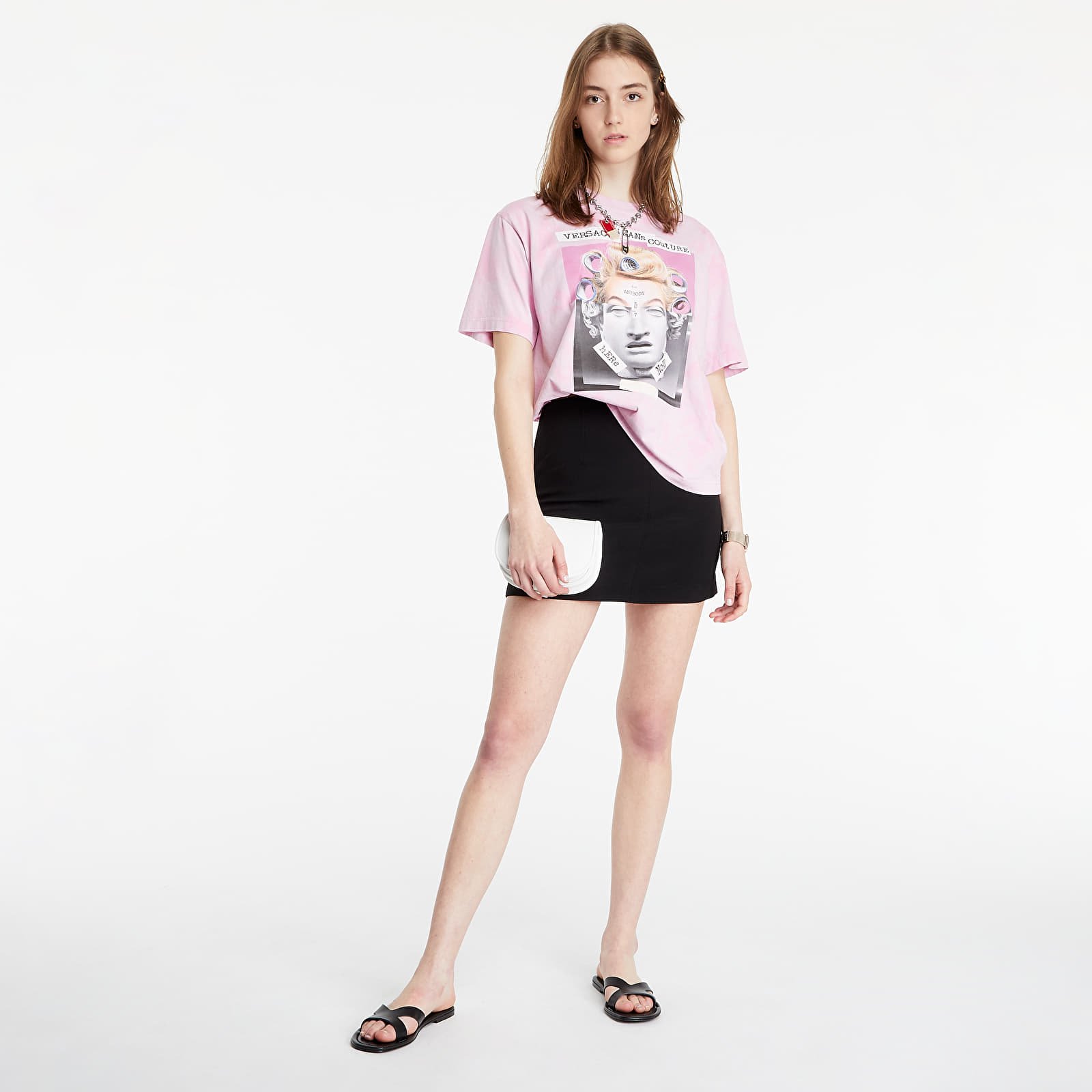 Тениски Versace Jeans Couture W Reilly T-Shirt Pink 741712