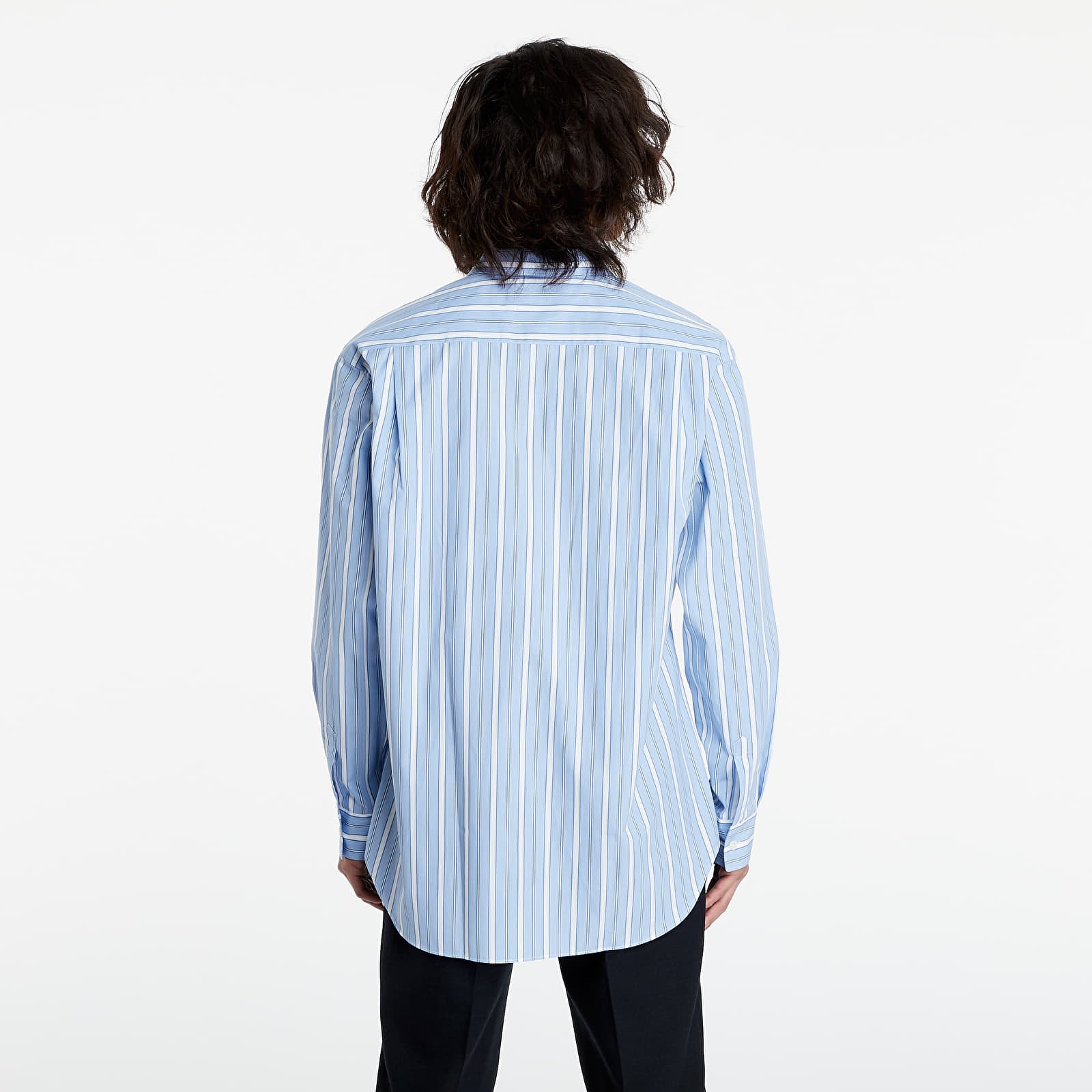 Ризи Comme des Garçons SHIRT Wide Stripe Shirt Blue 751219