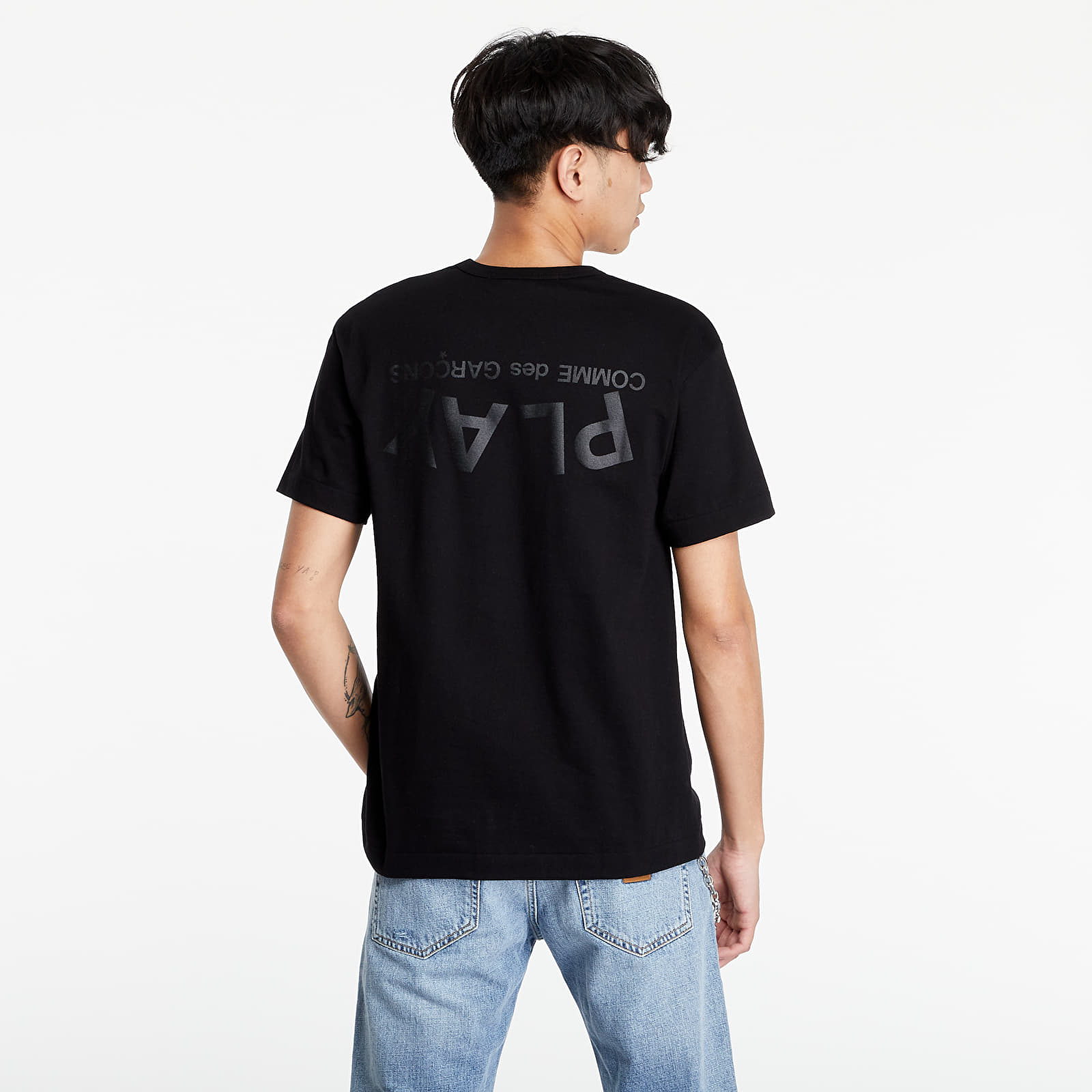 Тениски с къс ръкав Comme Des Garçons PLAY T-Shirt Black 757342