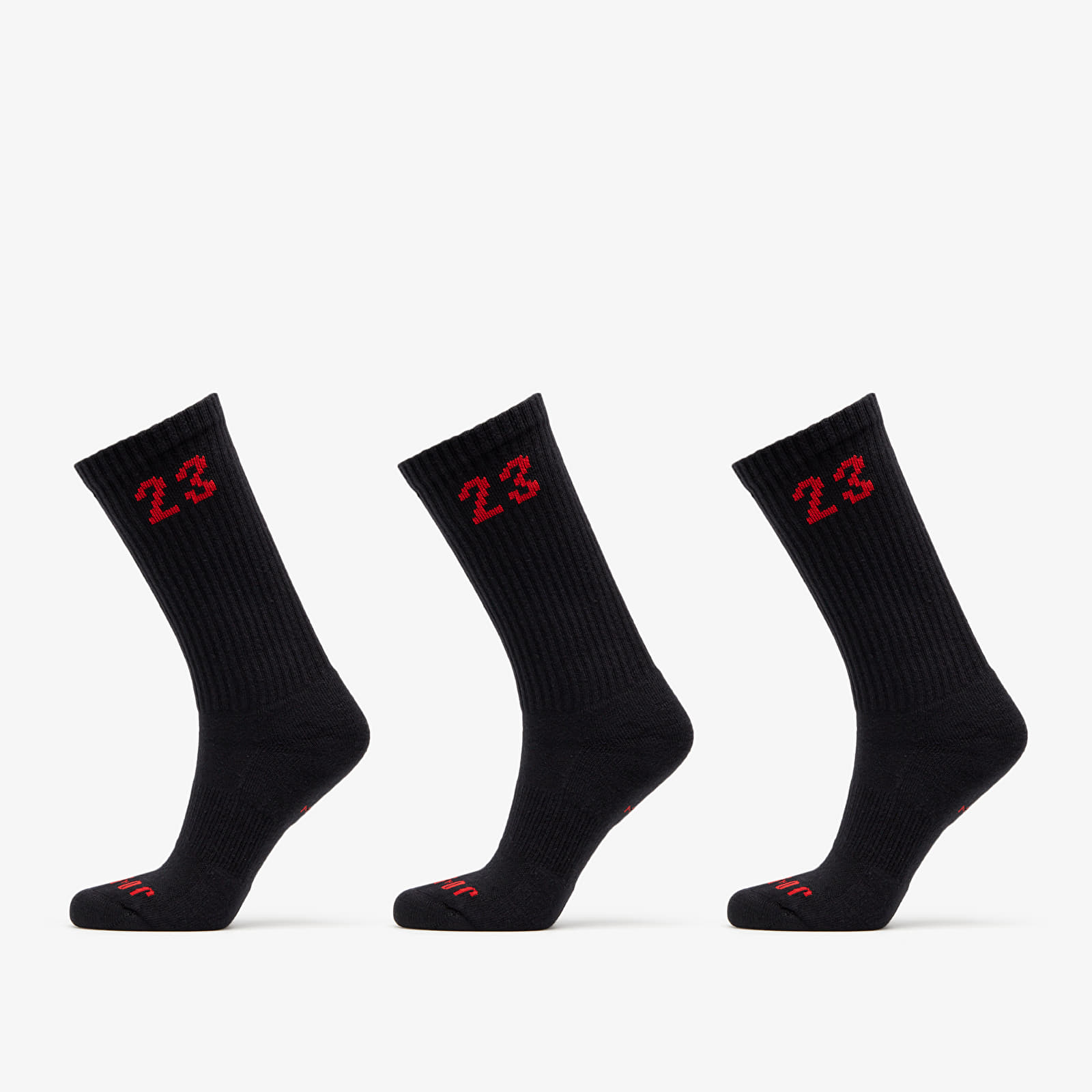 Чорапи Jordan Essentials Crew Socks 3-Pack Black/ University Red 1058011