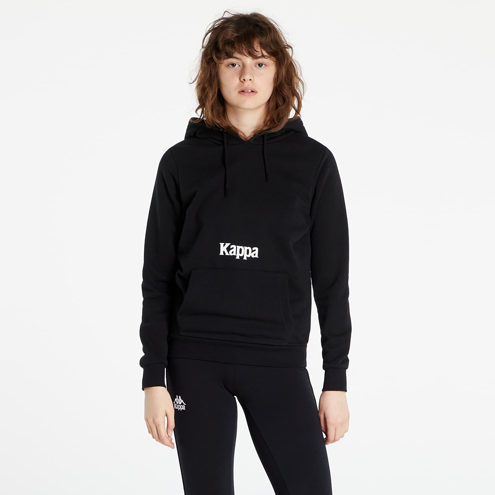 Суичъри и пуловери Kappa Authentic Fin Fleece Jumper Black/ White 1062883