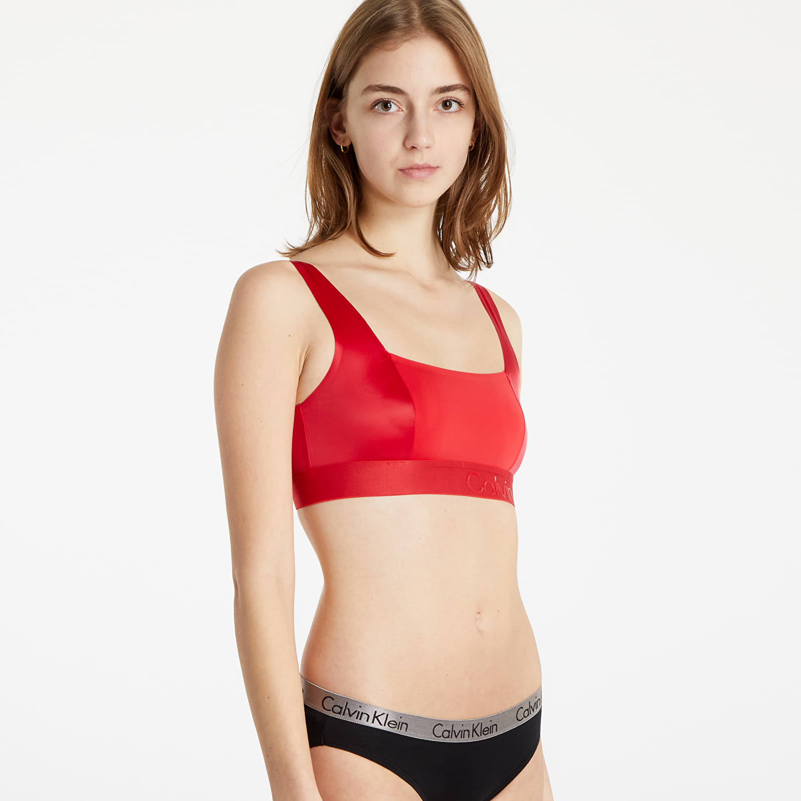 Сутиени Calvin Klein Gloss 9.25 Unlined Bralette Rustic Red 1120288