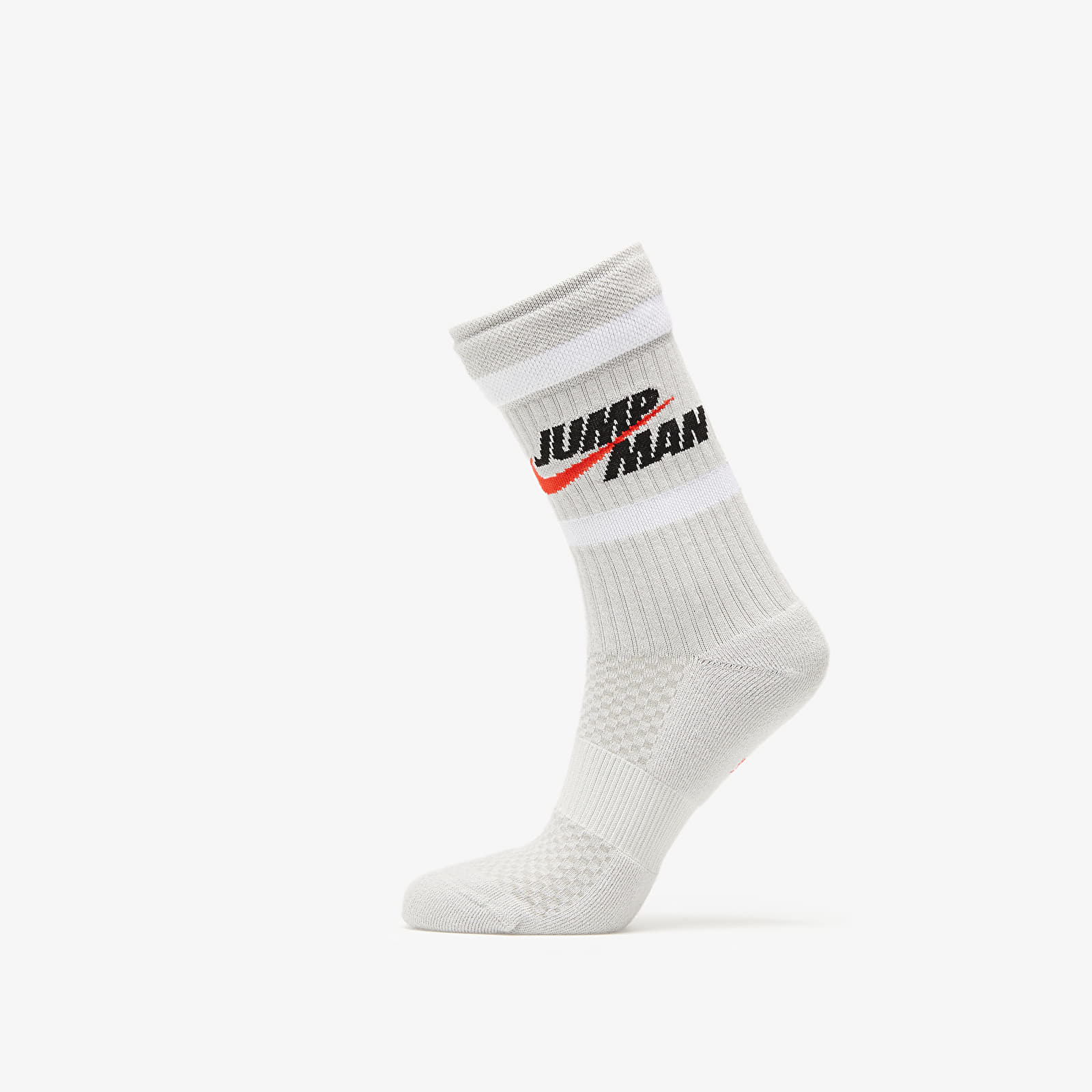 Чорапи Jordan Legacy Crew Socks Grey Fog/ White/ Chile Red 1176481