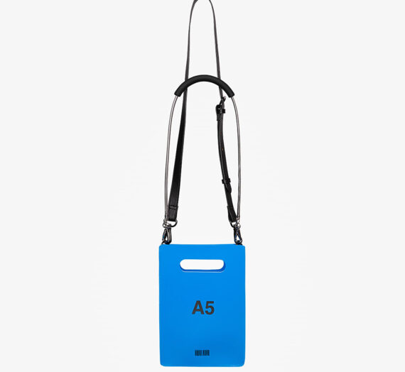 Crossbody чанти Nana-nana A5 PVC Opaque Blue/ Black 1178941