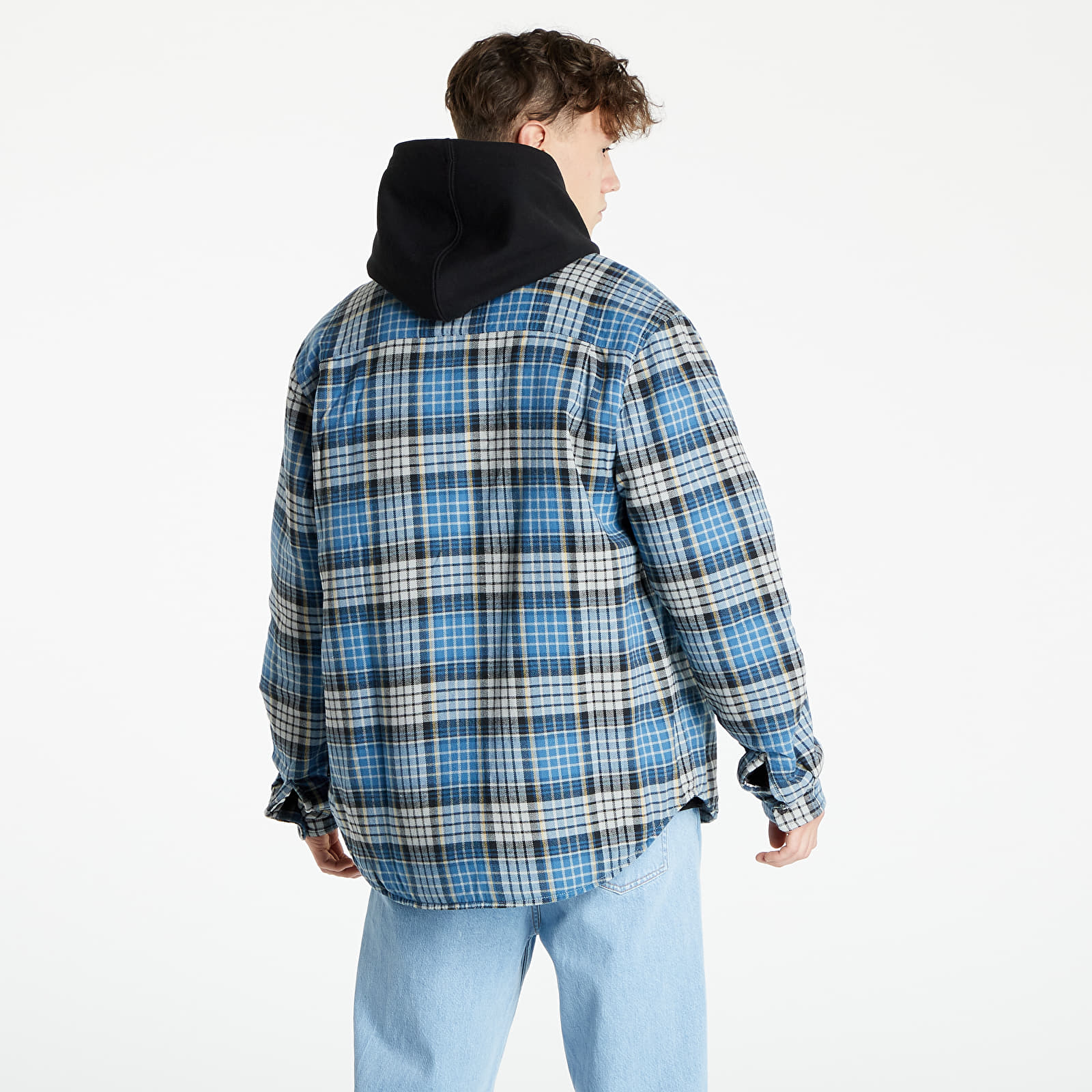 Ризи Stüssy Quilted Lined Plaid Shirt Blue 1186534