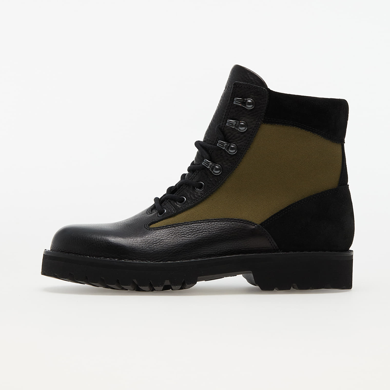 Мъжки кецове и обувки Maharishi x Fracap Jungle Boot 9667 (Leather/ Suede/ Canvas) Black/ Olive 1187086