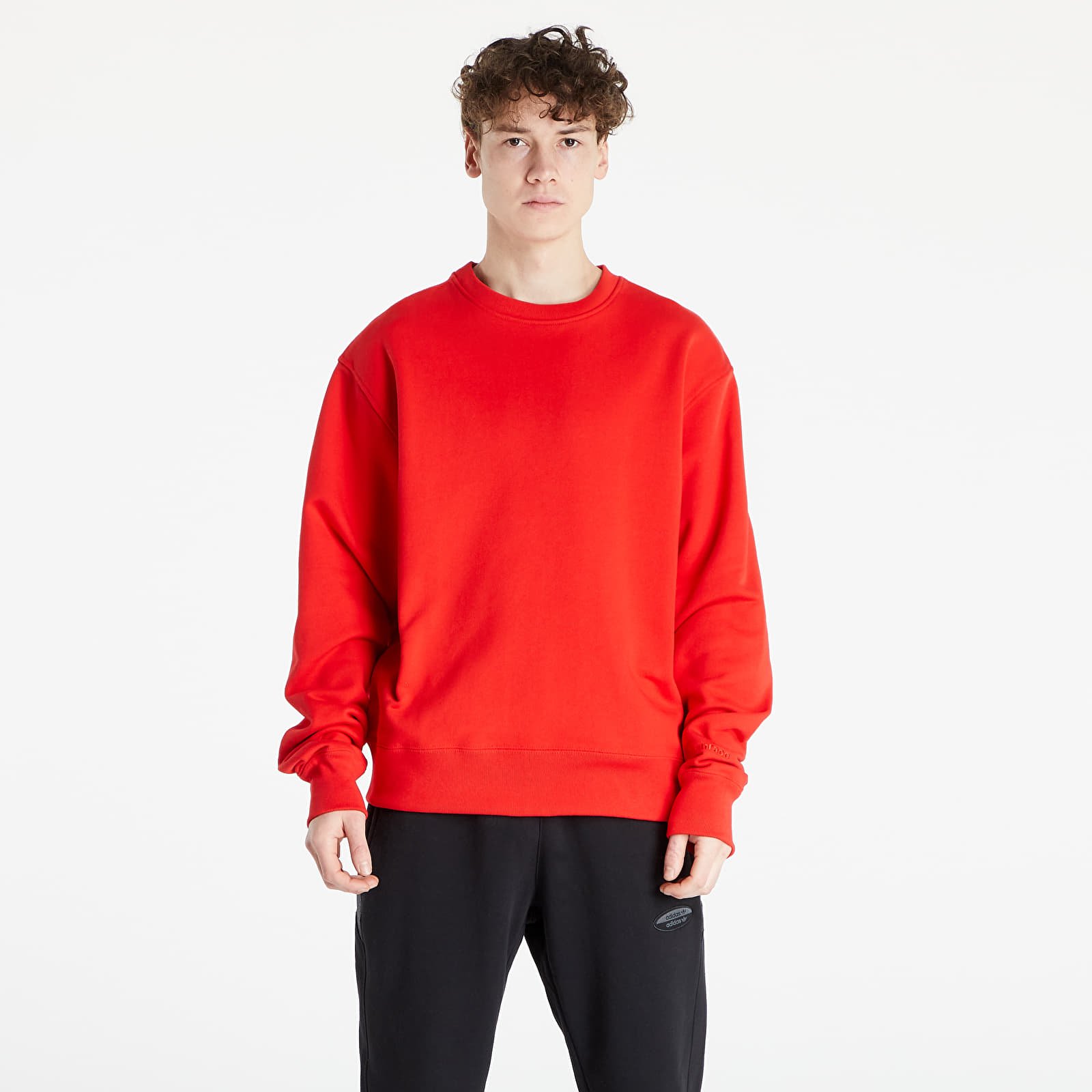 Суичъри и пуловери adidas x Pharrell Williams Basics Crew Vivid Red 1207432