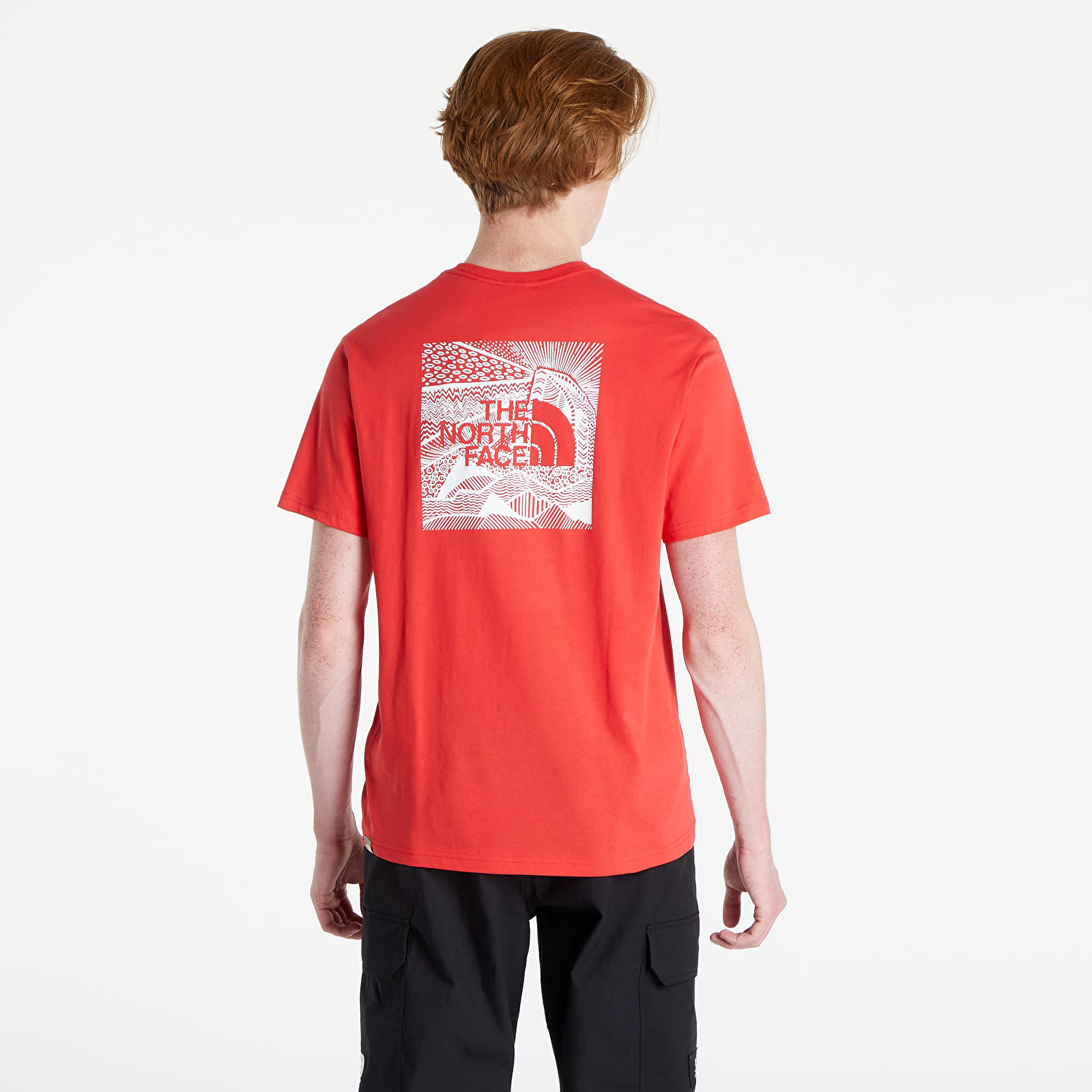 Тениски The North Face Short Sleeve Redbox Cel Tee Horizon Red 1241653