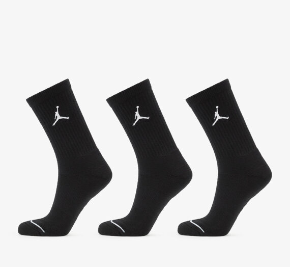 Чорапи Jordan Everyday Max 3 Pair Crew Socks Black/ Black/ Black 125921