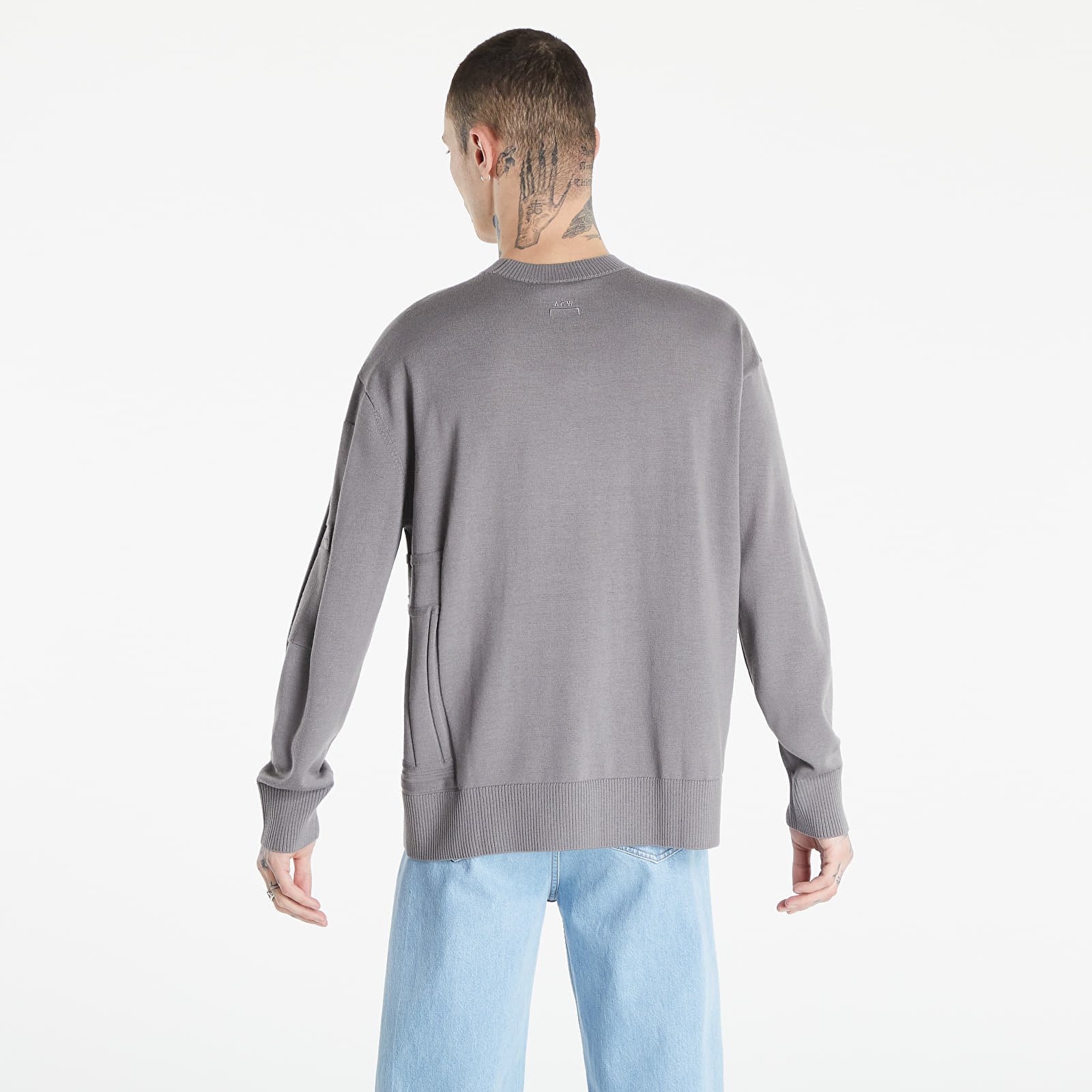 Суичъри и пуловери A-COLD-WALL* Wrap Stitch Knit Mid Grey 1294024
