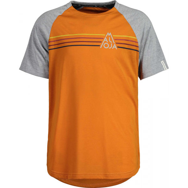 Maloja ALMENM TIGER MULTI оранжево M – Мъжка спортна тениска 1702851