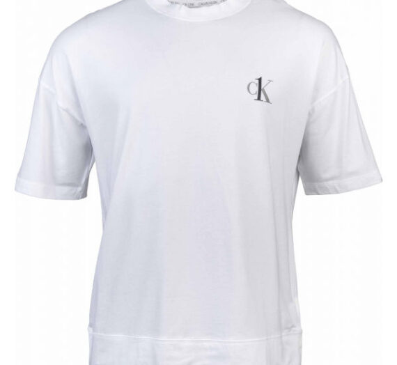 Calvin Klein S/S CREW NECK бял L – Мъжка тениска 1764019
