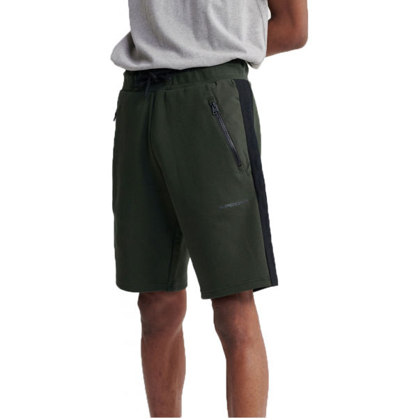 Superdry URBAN TECH SHORT тъмнозелен M – Мъжки къси панталони 1788377