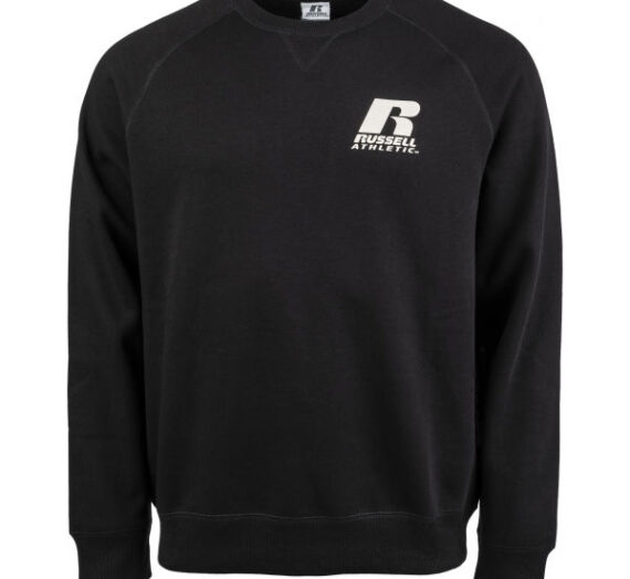 Russell Athletic CREWNECK RAGLAN SWEATSHIRT черно S – Мъжка блуза 1848859