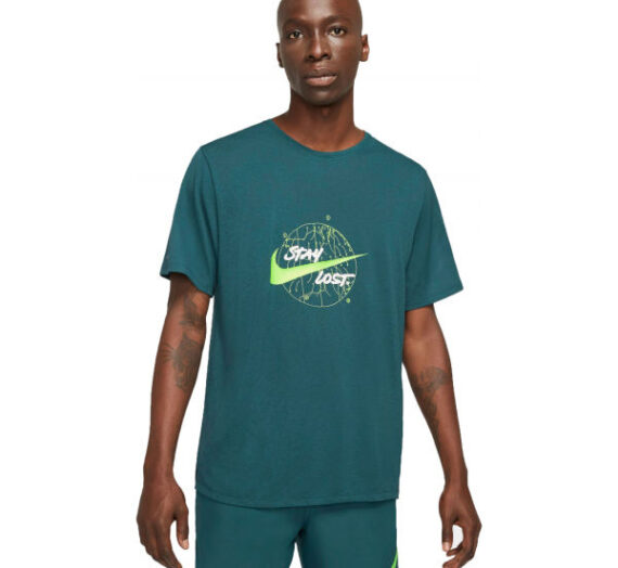 Nike DF MILER TOP SS WR GX M  L – Мъжка тениска за бягане 1995187