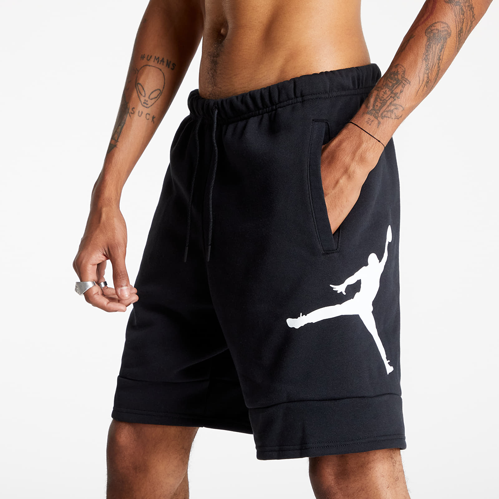 Къси панталони Jordan Jumpan Air Fleece Shorts Black/ Black/ White 439360