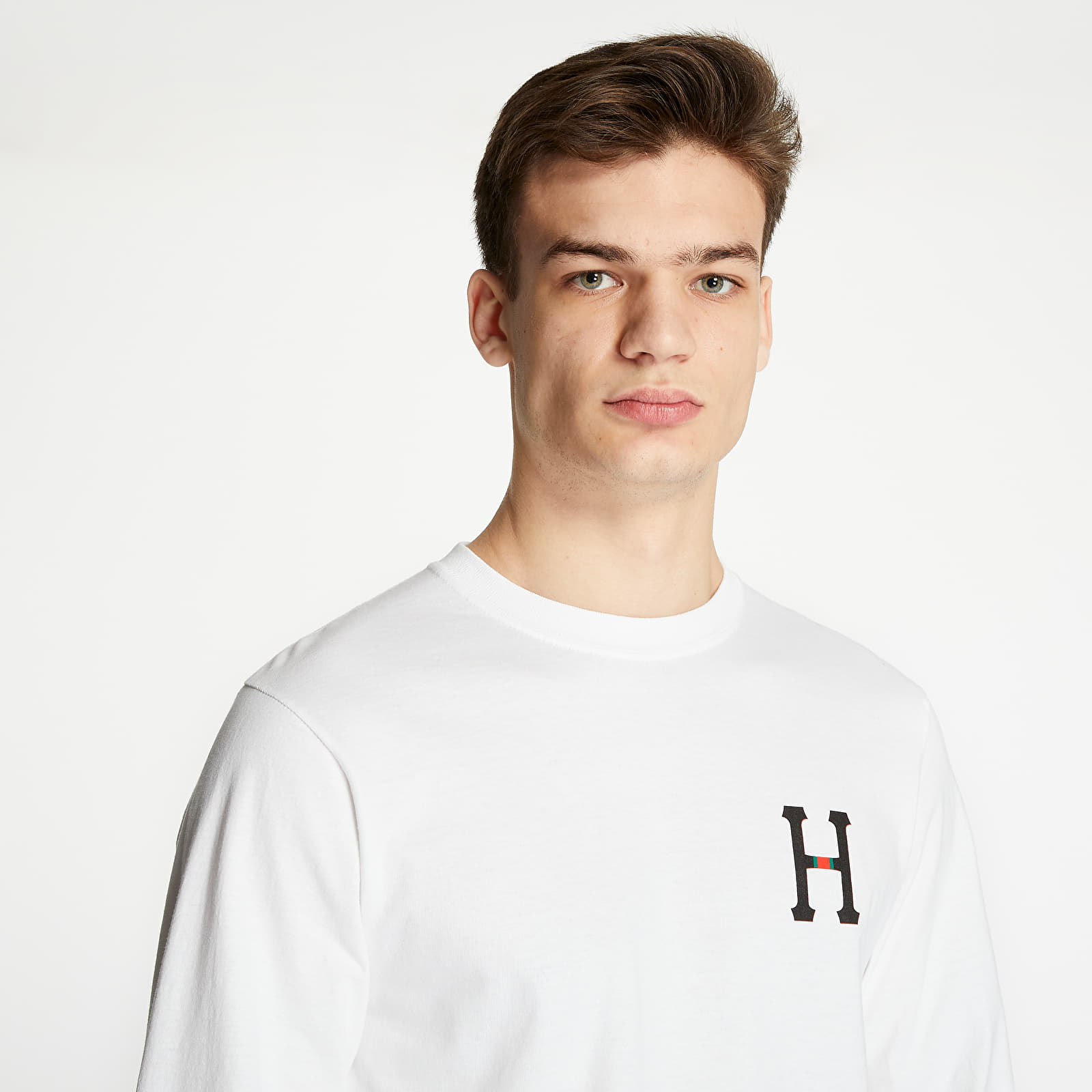 Тениски HUF Monogram Classic H Long Sleeve Tee White 629893