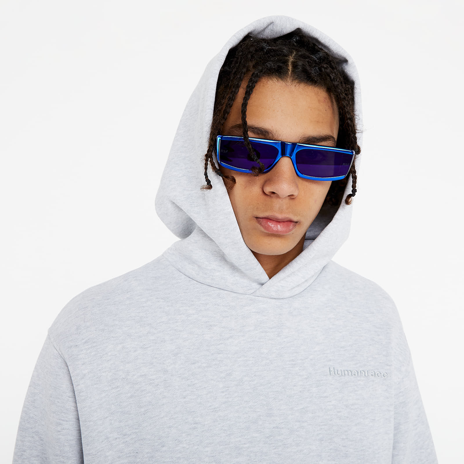 Суичъри и пуловери adidas x Pharrell Williams Basics Hoodie Light Grey Heather 668380