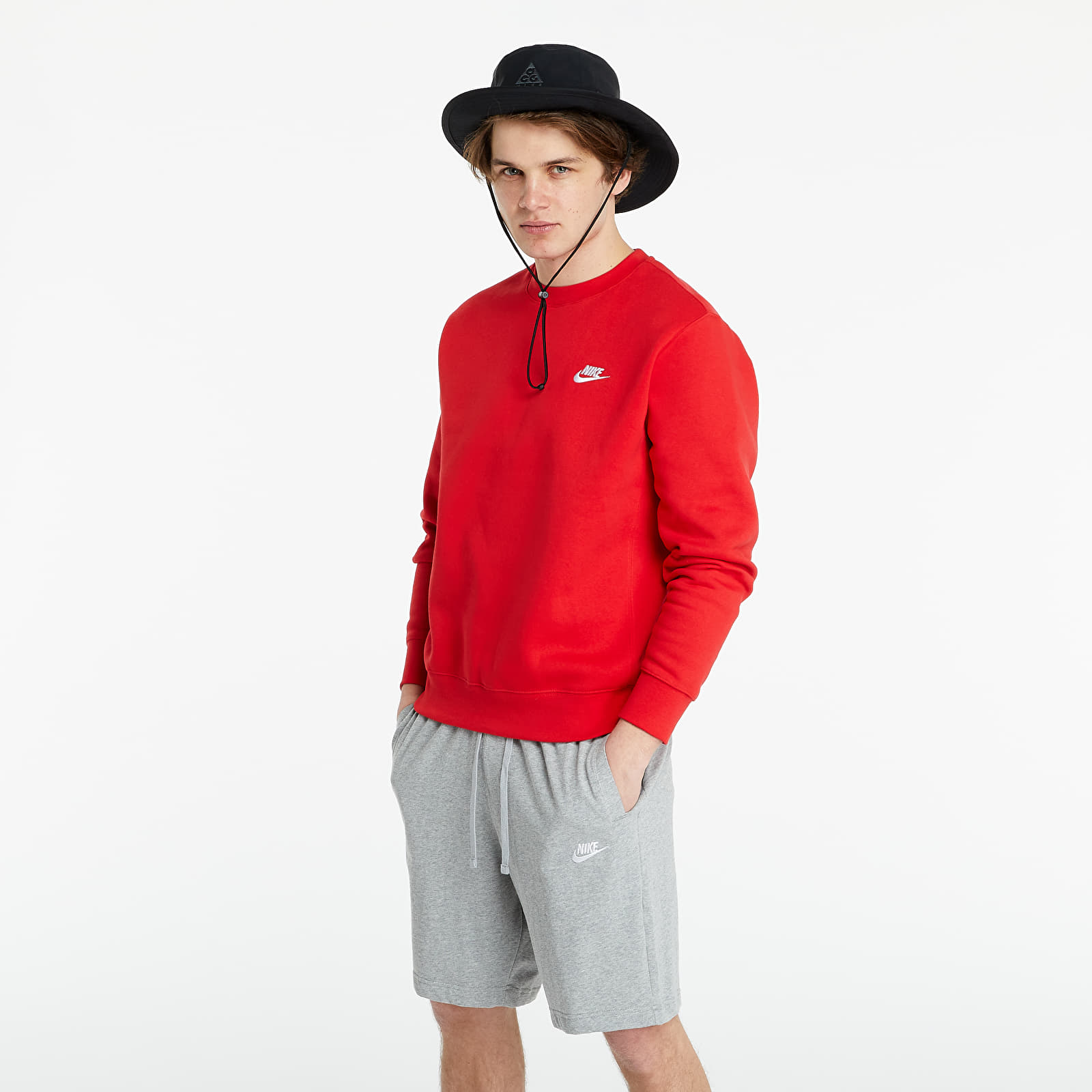Суичъри и пуловери Nike Sportswear Club Fleece Crew University Red/ White 722521