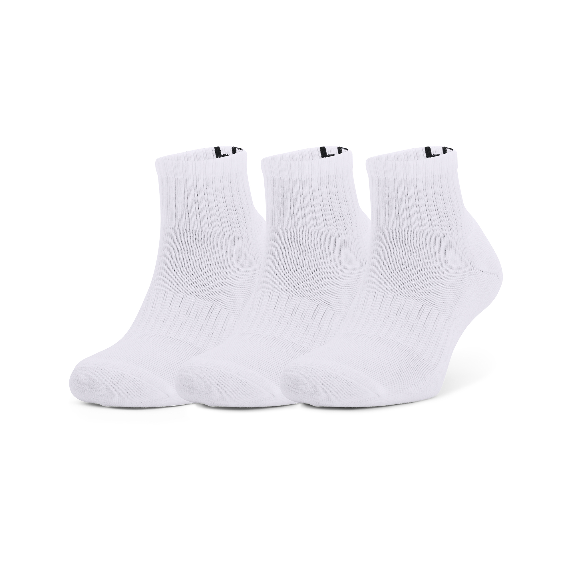 Чорапи Under Armour Core QTR 3-Pack White/ Black 724534