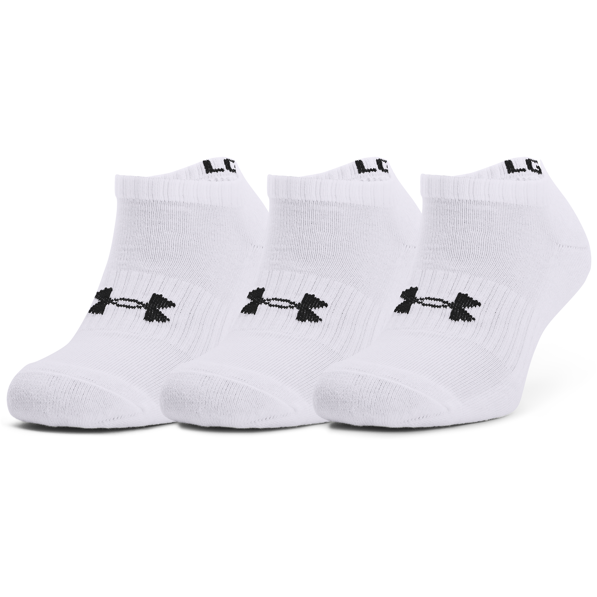 Чорапи Under Armour Core No Show 3-Pack White/ Black 725638