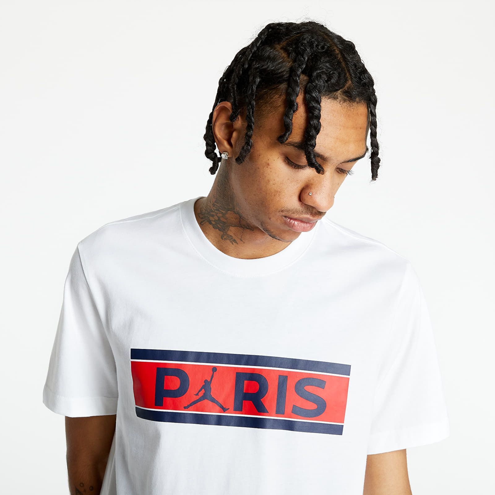 Тениски Jordan Paris Saint-Germain Wordmark Tee White 732844