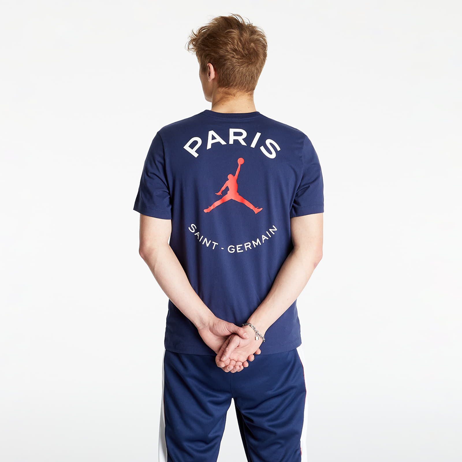 Тениски Jordan Paris Saint-Germain Logo Tee Midnight Navy 732889
